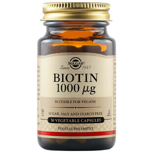 Biotin 1000 mcg, 50 Kapseln, Solgar