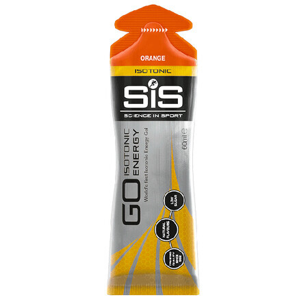 Gel isotonico energizzante al gusto di arancia Sis GO Isotonic, 60 ml, Science In Sport