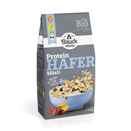 Bio-Eiweißmüsli mit glutenfreiem Hafer Eiweiß-Hafer, 425 g, Bauckhof