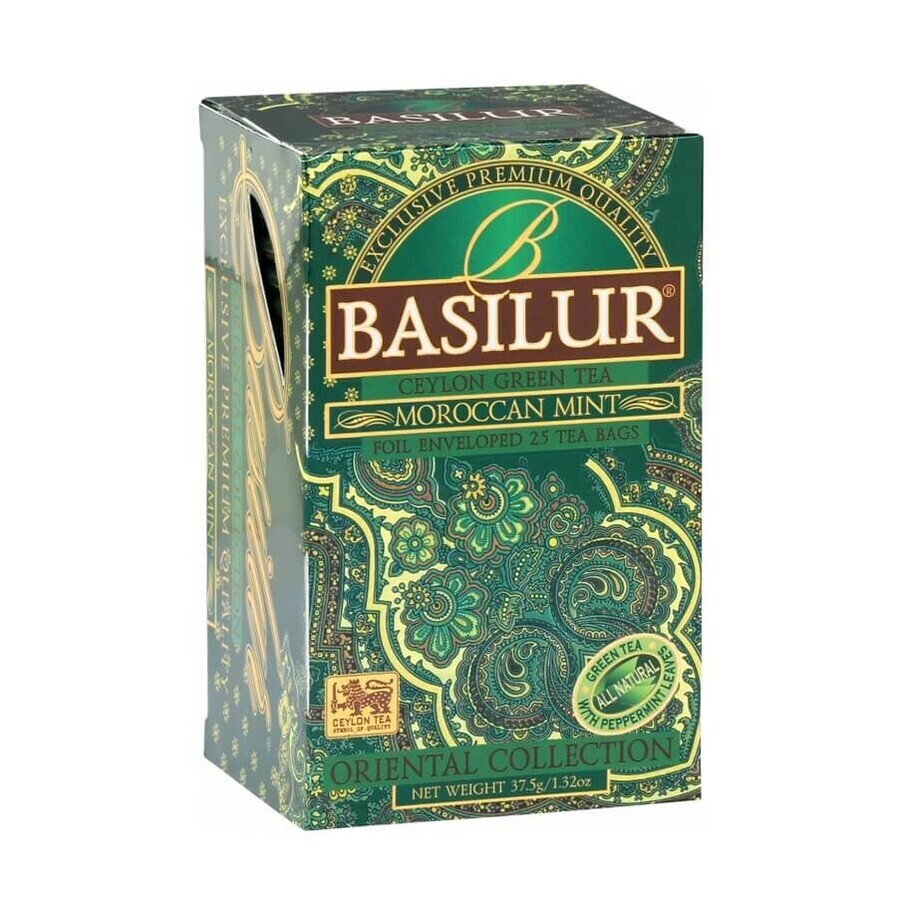 Tè alla menta marocchina, 25 bustine, Basilur