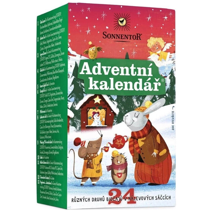 Set Sonnentor, Tee und Tees für den Adventskalender, 37,5 g