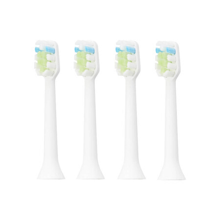 Electric toothbrush refills, white, 4 pieces, AQ-102, Aquapick