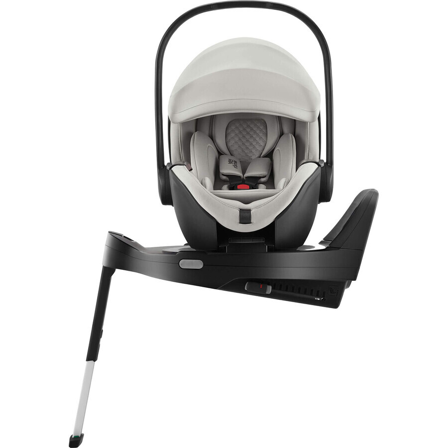 Autositz Baby Safe Pro mit Isofix Base Vario 5Z inklusive, 40-85 cm, Linen Grey, Britax