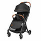 Julie One kompakter faltbarer Sportkinderwagen, von Geburt bis 22 kg, Schwarz, Lionelo