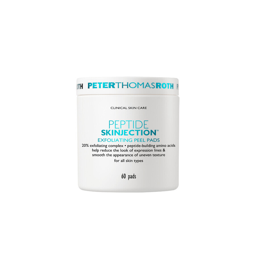 Peptide Skinjection Exfoliating Peptide Skinjection Exfoliating Facial Exfoliating Discs, 60 pcs, Peter Thomas Roth