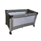 Gestreiftes Klappbett, 0-36 Monate, Grau Melange Deluxe, Ding