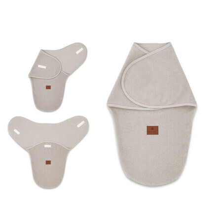 Baby-Wickelsystem, Thermofrotte-Stoff, 0-3 Monate, Beige, Miminu