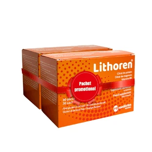 Lithoren verpakking, 2x30 sachets, Meditrina Pharmaceuticals