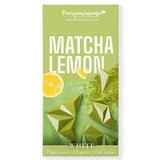 Organic white chocolate with matcha and lemon, 60 g, Benjamisimo
