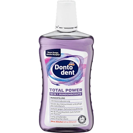 Dontodent Apă de gură Total Power 10 in1 Protecție completă, 500 ml