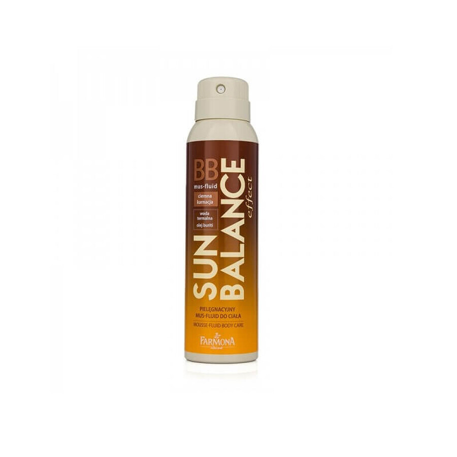 BB Mousse fluid pentru corp, piele inchisă, Sun Balance, 150 ml, 04463, Farmona