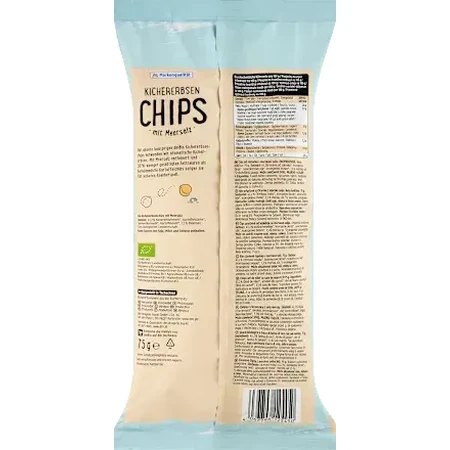 dmBio Kichererbsenchips mit Meersalz, 75 g