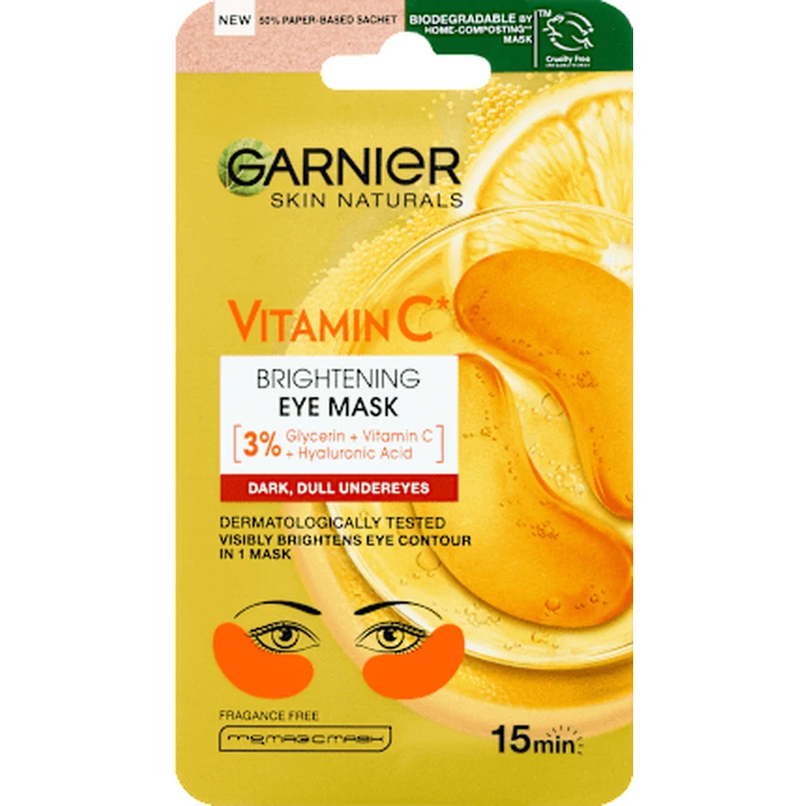 Garnier Skin Naturals Augenpartie-Maskentuch, 1 Stück