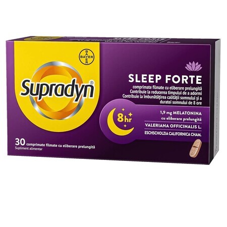 Supradyn Sleep Forte, 30 compresse rivestite con film, Bayer