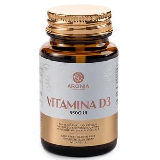 Vitamina D3, 5500 UI, 60 capsule, Aronia Charlottenburg