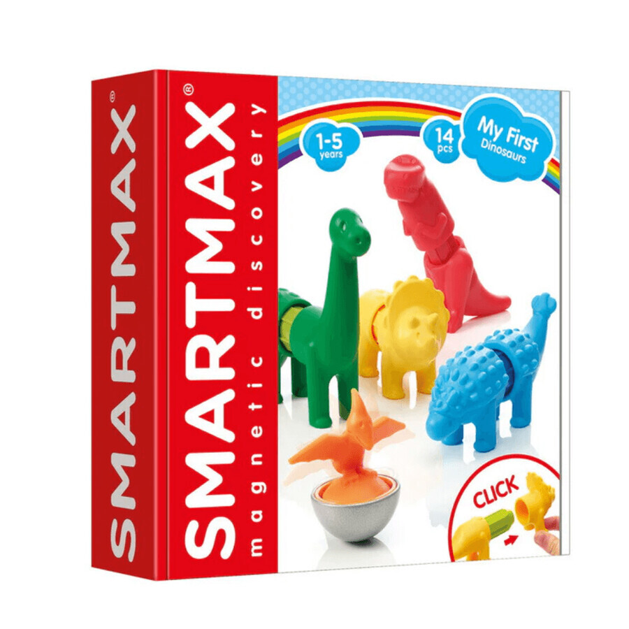 My First Dinosaurs magnetic game, 14 pieces, Smart Max