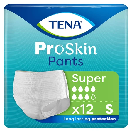 Tena Pants ProSkin, majtki chłonne, rozmiar S, 65-85 cm, Super, 12 sztuk: ceny i cechy