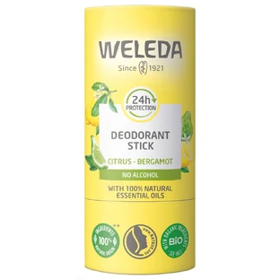 Weleda, deodorante in stick, limone-bergamotto, 50 g