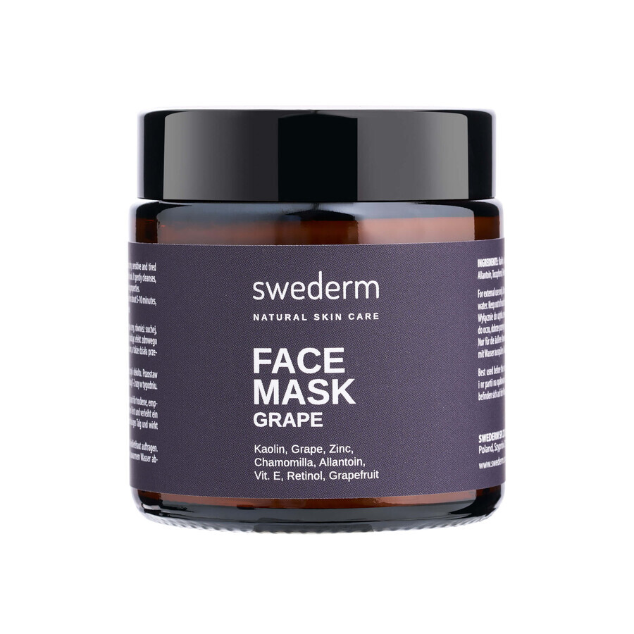 Swederm Face Mask Uva, mascarilla facial revitalizante, 100 ml