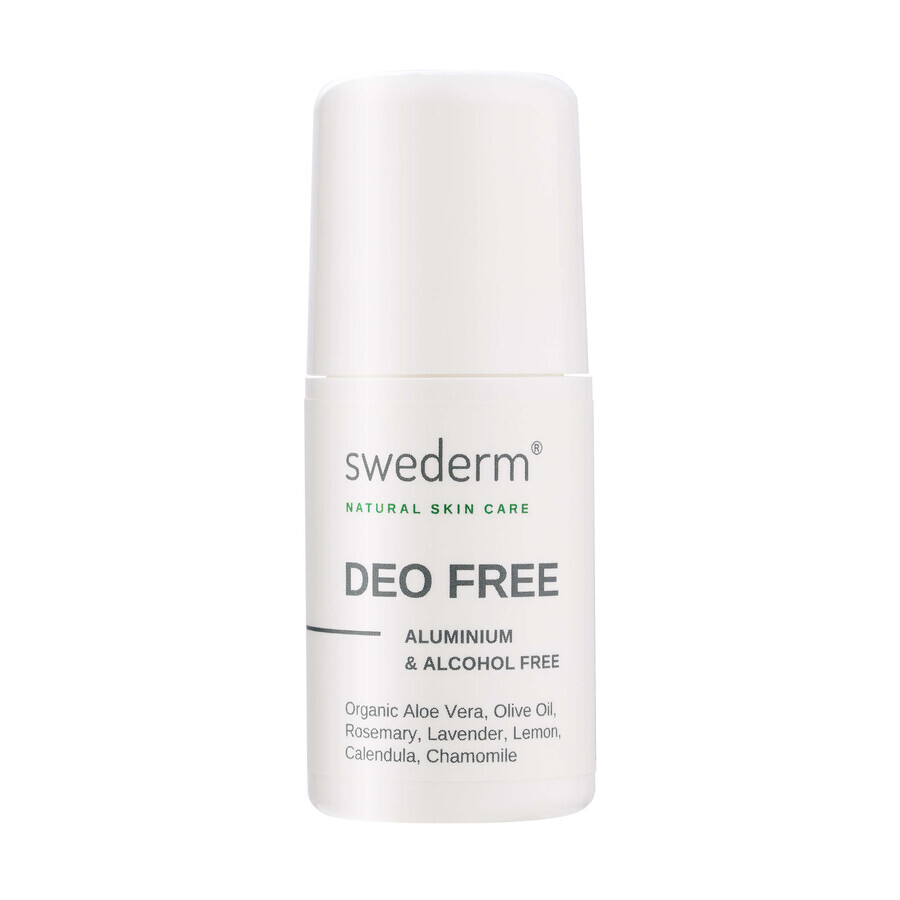 Swederm Deo Free, natürliches Deodorant ohne Aluminium und Alkohol, 50 ml