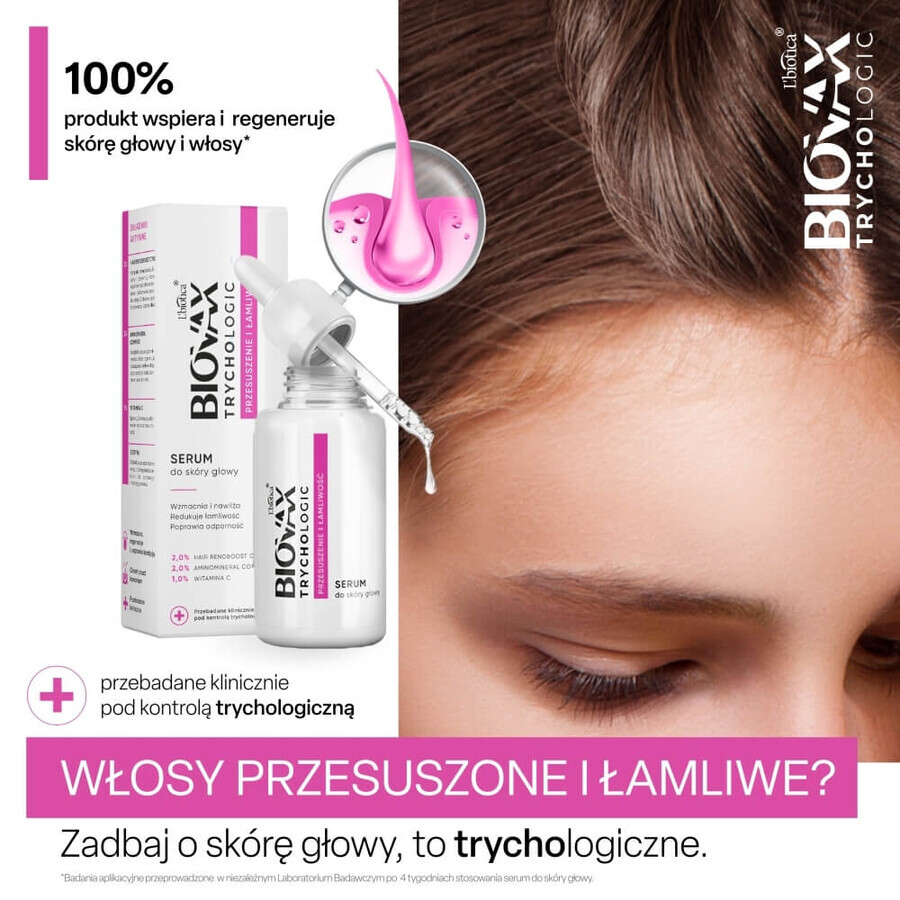 Biovax Trychologic Trychologic Dryness and Lameness, scalp serum 50 ml + hair and scalp shampoo 50 ml free