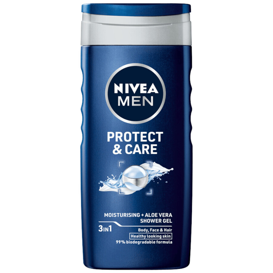 Set Nivea Men Get Protected, Duschgel 250 ml + Creme 75 ml + Antitranspirant Roll-on 50 ml