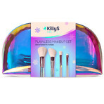 KillyS Holo Set, Schminkpinsel, 4 Stück + Schminktasche, 1 Stück