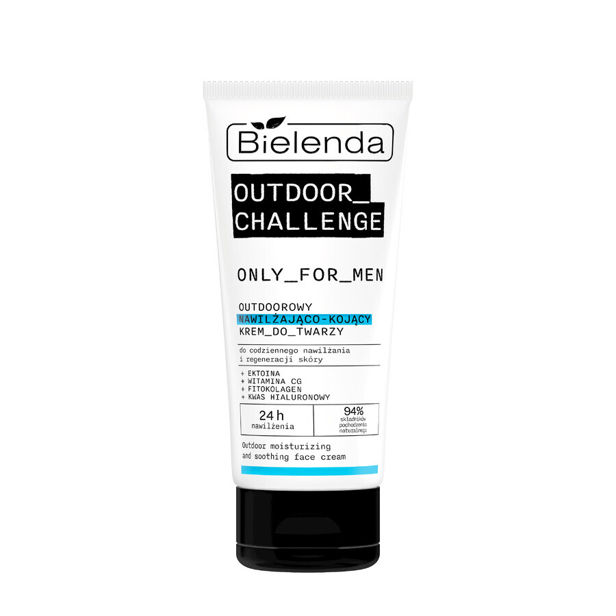 Bielenda Only for Men Outdoor Challenge, feuchtigkeitsspendende und beruhigende Gesichtscreme, 50 ml