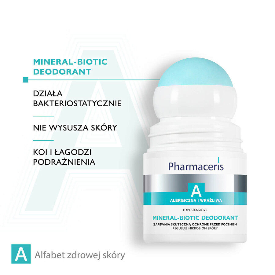 Pharmaceris A Hypersensitive Mineral Biotic, Deoroller, 50 ml + Hyaluro-Sensibio, intensives Feuchtigkeitsserum, 4 ml gratis