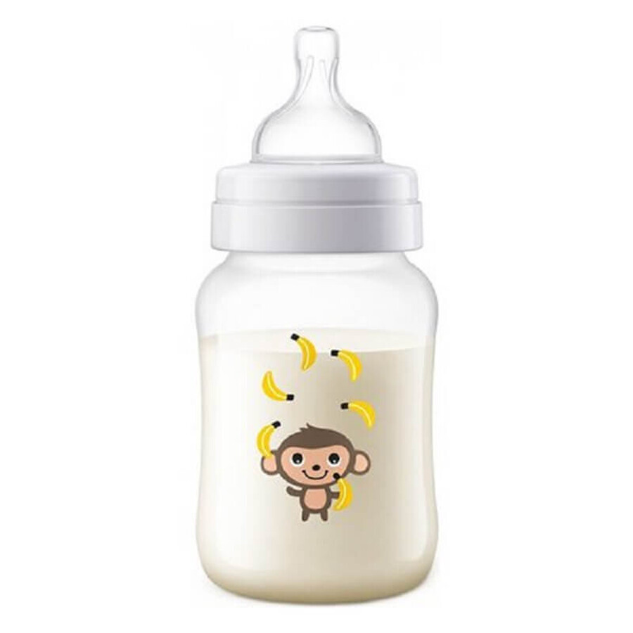 Klassische Anti-Kolik-Babyflasche 260 ml Maimuta, SCF821/11, Philips Avent