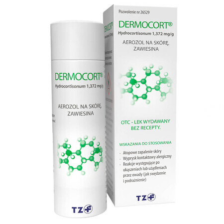 Dermocort 1,372 mg/g, suspensión, spray cutáneo, 38,25 g