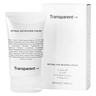 Transparent Lab Retinal Age Reverse Cream, anti-aging face cream with retinal, 50 ml