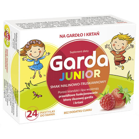 Garda Junior, Himbeer- und Erdbeergeschmack, 24 Tabletten