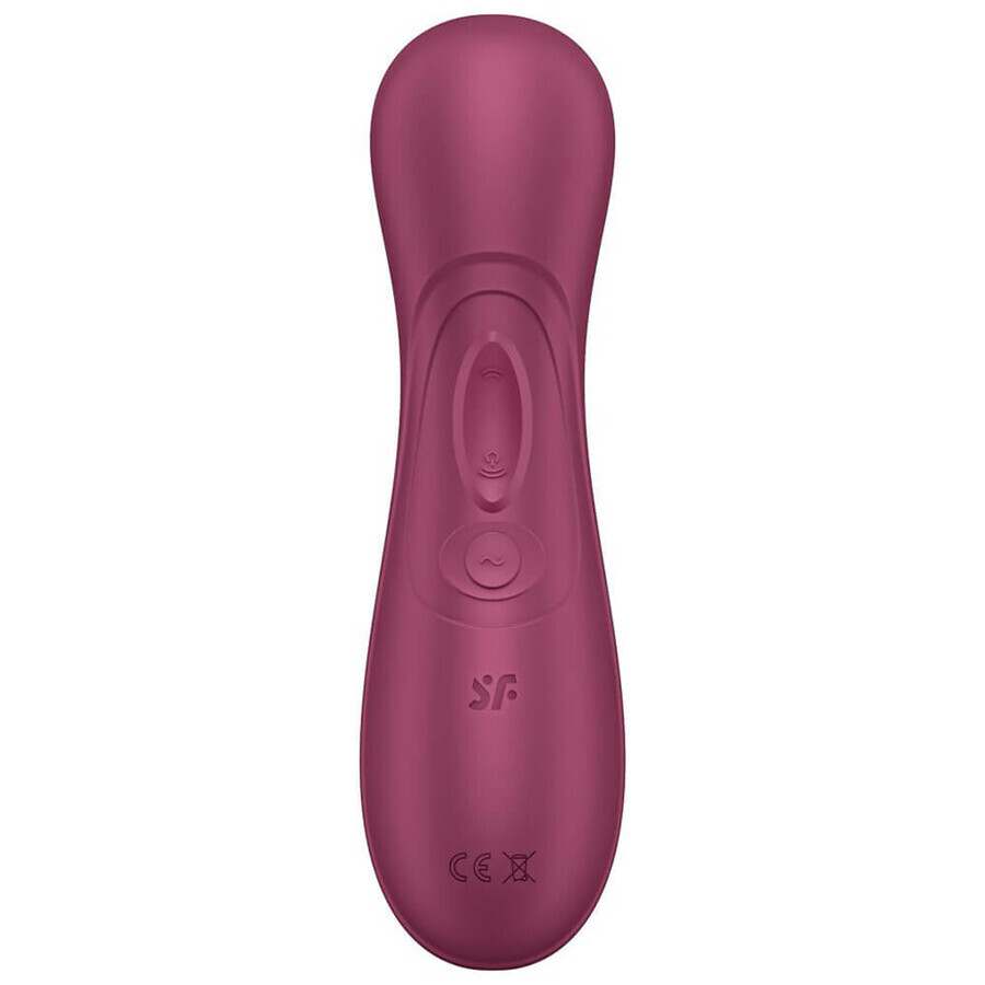 Satisfyer Pro 2 Generation 3 Connect App, masseur clitoridien vibrant sans contact contrôlé par application, rouge