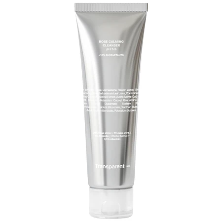 Transparent Lab Rose Calming Cleanser, gentle face wash with roses, 150 ml