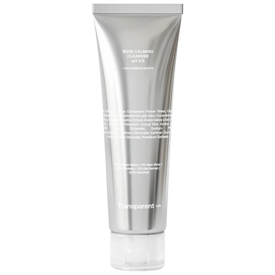 Transparent Lab Rose Calming Cleanser, gentle face wash with roses, 150 ml