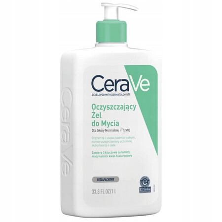 CeraVe Ceramid-Reinigungsgel, normale und fettige Haut, 1000 ml