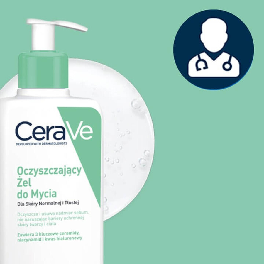 CeraVe Ceramid-Reinigungsgel, normale und fettige Haut, 1000 ml