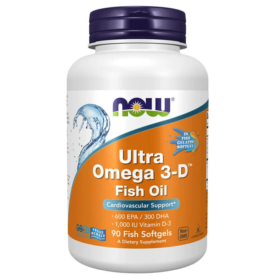Now Foods Ultra Omega 3-D, 90 Weichkapseln