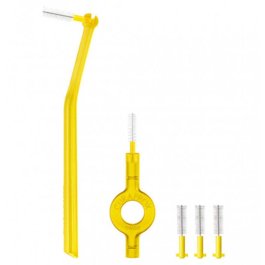 Curaprox CPS 09 Prime Start, Interdentalbürsten, 5 Stück + UHS-Halter 451 + UHS-Halter 409