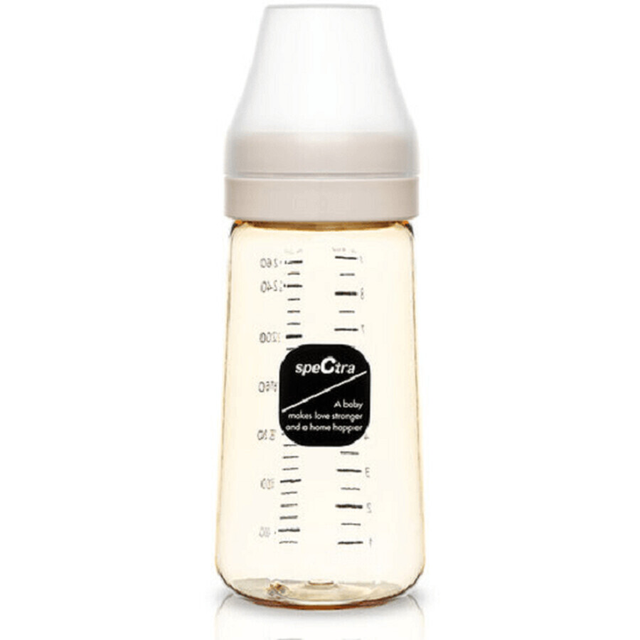 Premium-Antikolik-Flasche mit L-Nippel, gelb, 260ml, Spectra