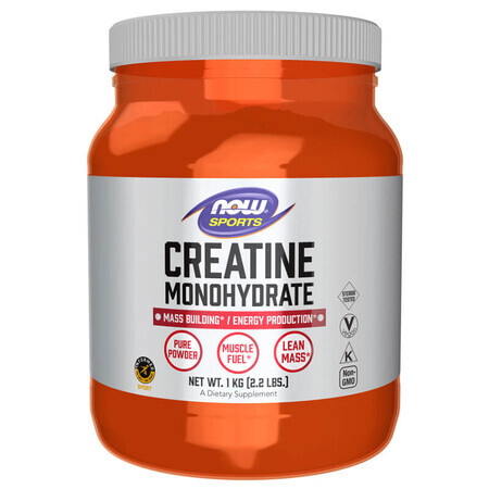 Now Sports Créatine monohydrate, poudre, 1 kg