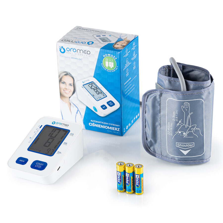 Oromed Oro-BP 1, upper arm blood pressure monitor