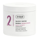 Ziaja Botanically Nourishing Hydration Pomegranate Fruit, Maske, trockenes Haar, 350 ml