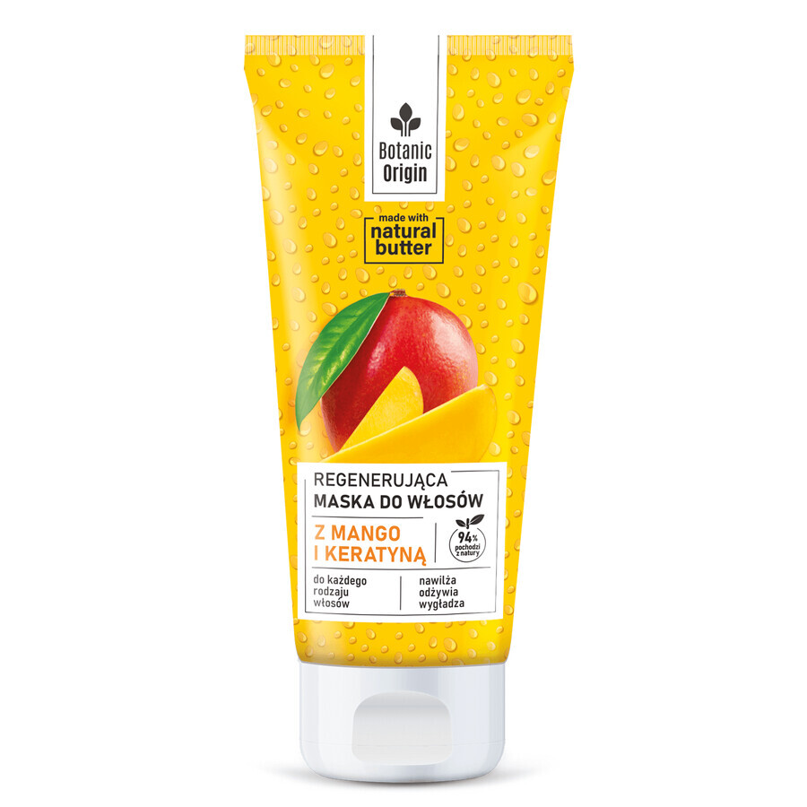 Regenerierende Haarmaske Botanic Origin mit Mango und Keratin, 200 ml