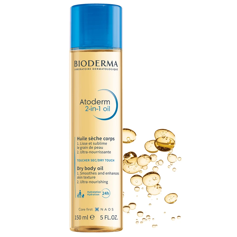 Bioderma Atoderm 2-in-1 Öl, trockenes Körperöl, 150 ml