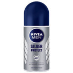 Nivea Men Silver Control Kit, Aftershave Balsam 100 ml + Duschgel 250 ml + Anti-Transpirant Roll-on 50 ml + kostenloses Make-up-Set