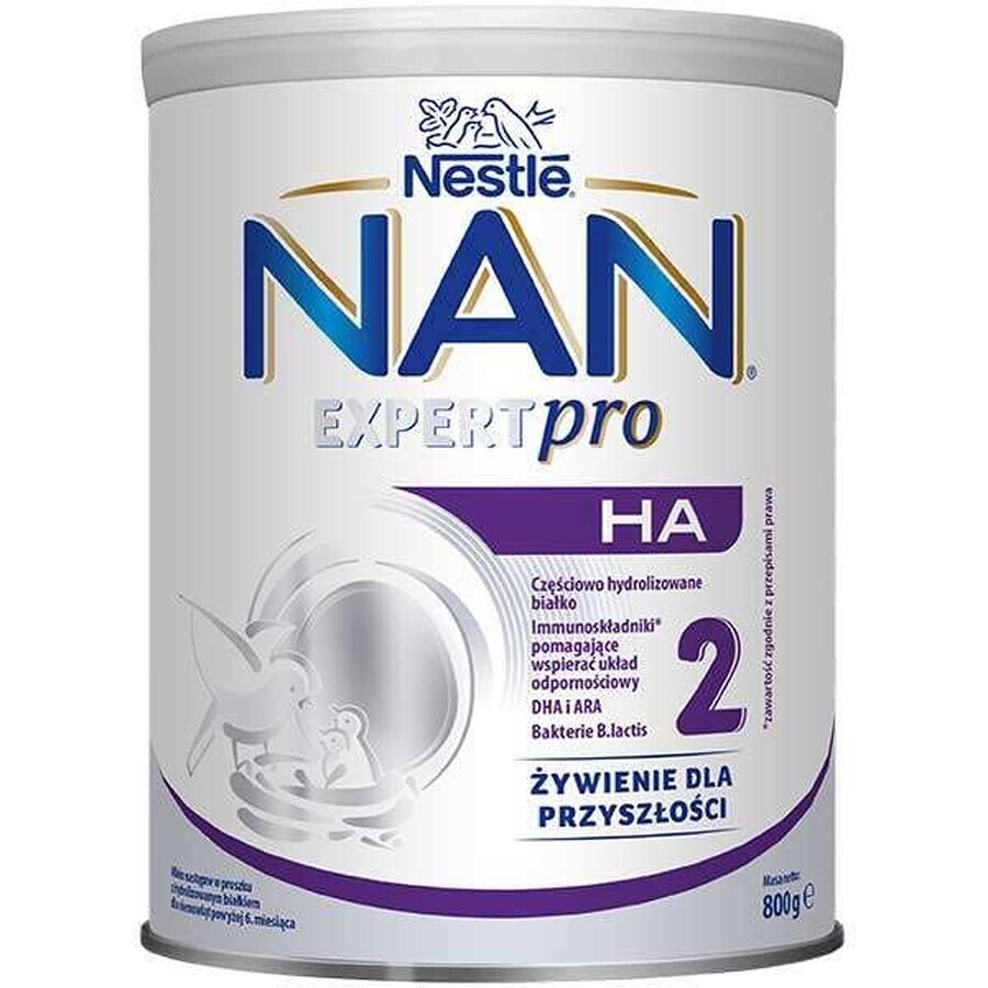 Nestle NAN Expertpro HA 2, Folgemilch für Säuglinge nach 6 Monaten, 6 x 800 g