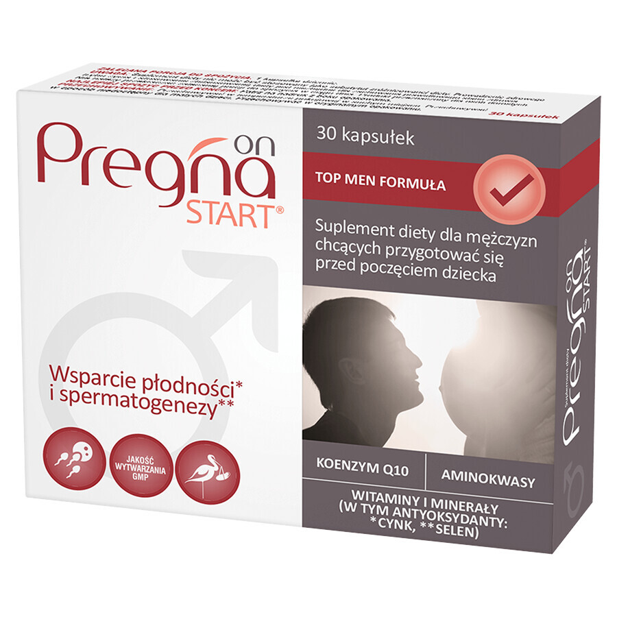 Pregna Start Set, für Frauen, die eine Schwangerschaft planen, 30 Tabletten + Pregna Start On, 30 Kapseln