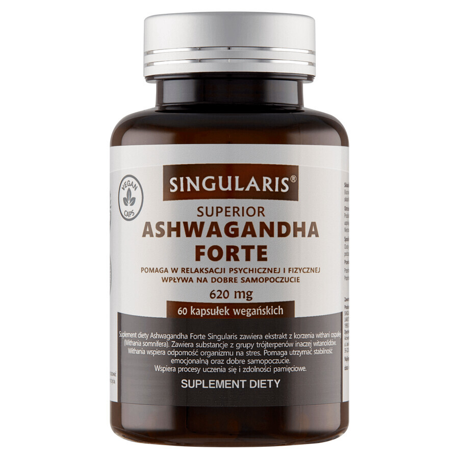 Singularis Superior Ashwagandha Forte 620 mg, 60 vegane Kapseln